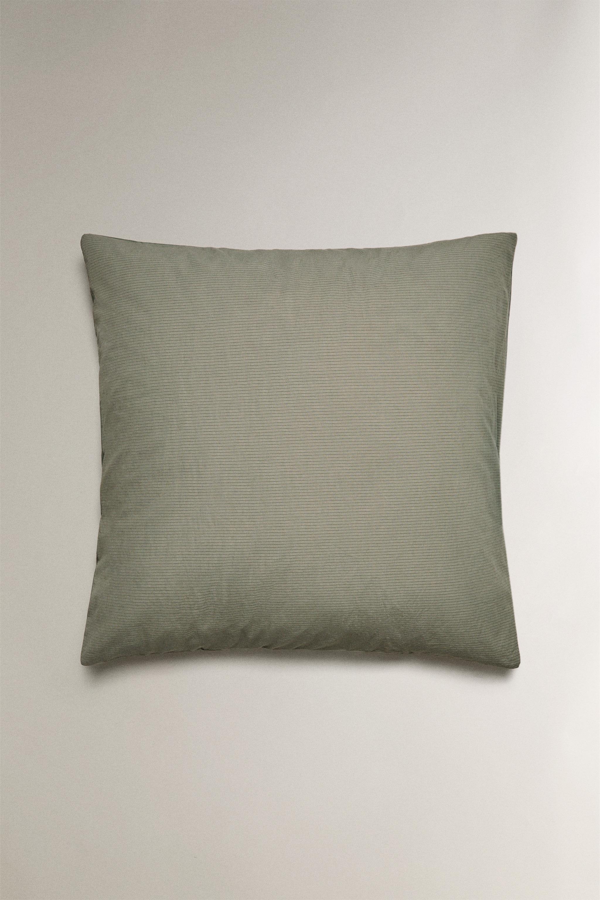 STRIPED COTTON PILLOWCASE